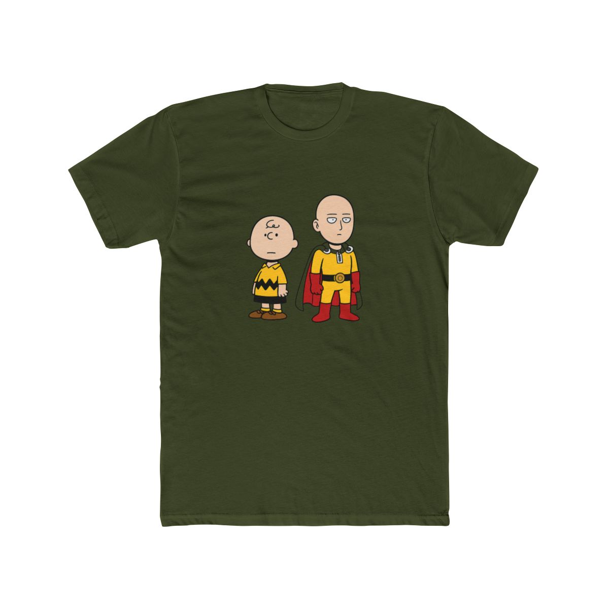 Charlie Brown Saitama Crossover Peanuts T-Shirt - alternate angle 2, merchandise
