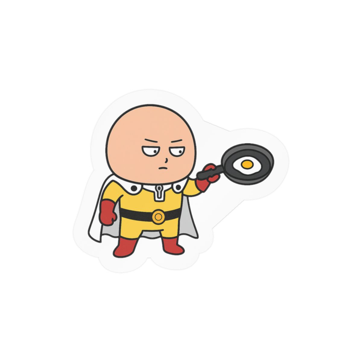 Anime Hero Egg Sticker | Cute Kawaii Vinyl Decal