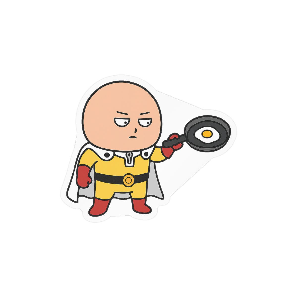 Anime Hero Egg Sticker | Cute Kawaii Vinyl Decal