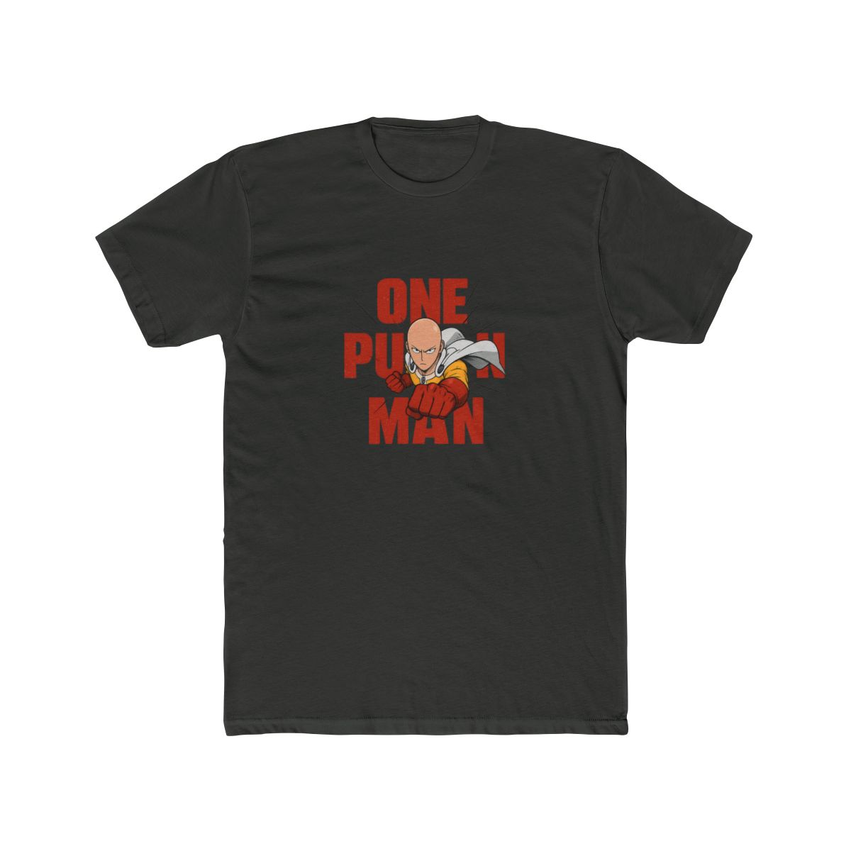 Saitama One Punch Man Punch Pose Anime T-Shirt - alternate angle 4, merchandise