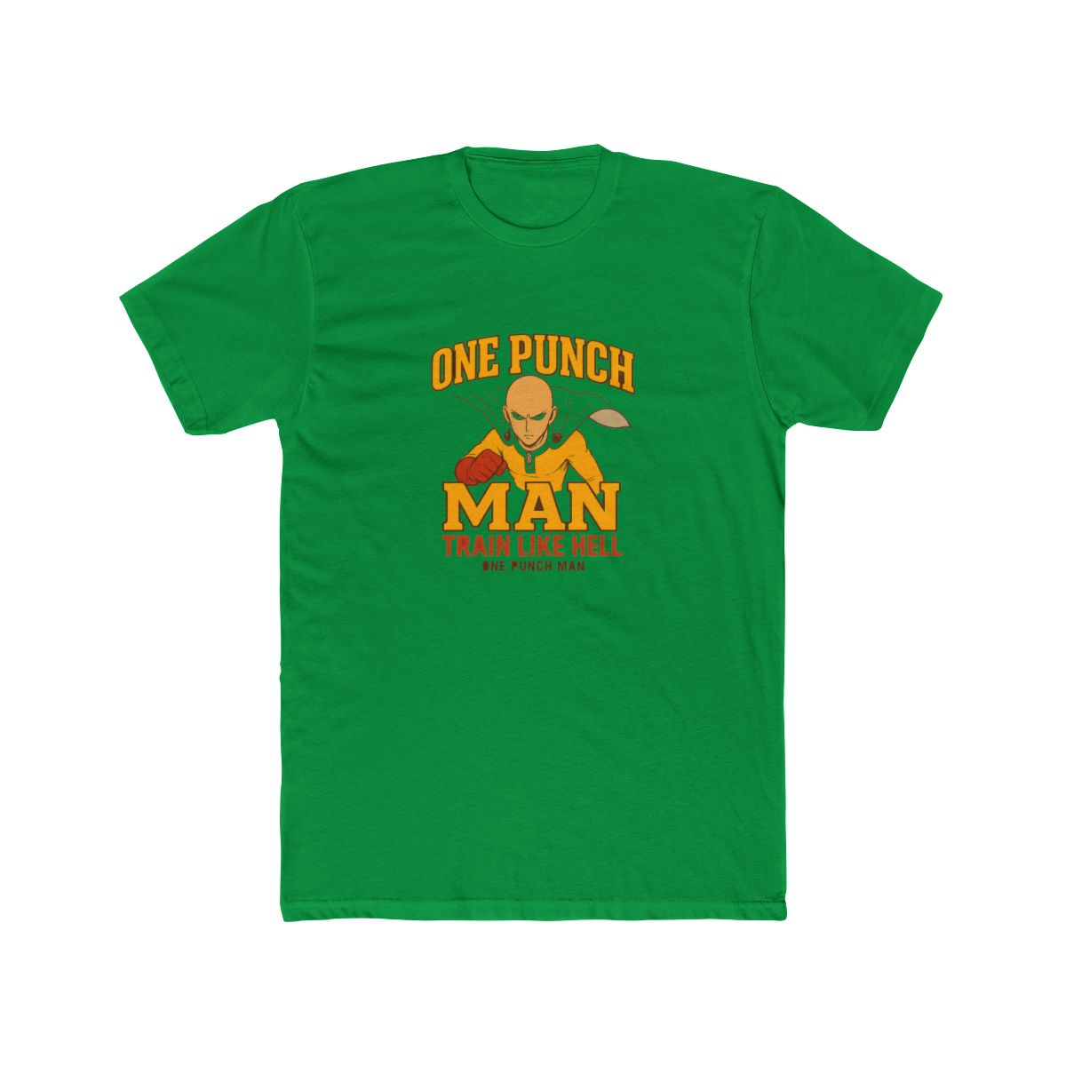 Saitama Train Like Hell One Punch Man T-Shirt - alternate angle 2, merchandise