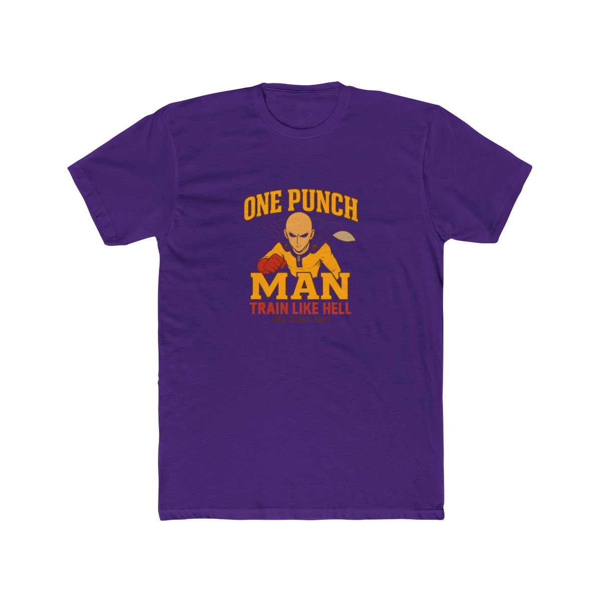 Saitama Train Like Hell One Punch Man T-Shirt - alternate angle 3, merchandise