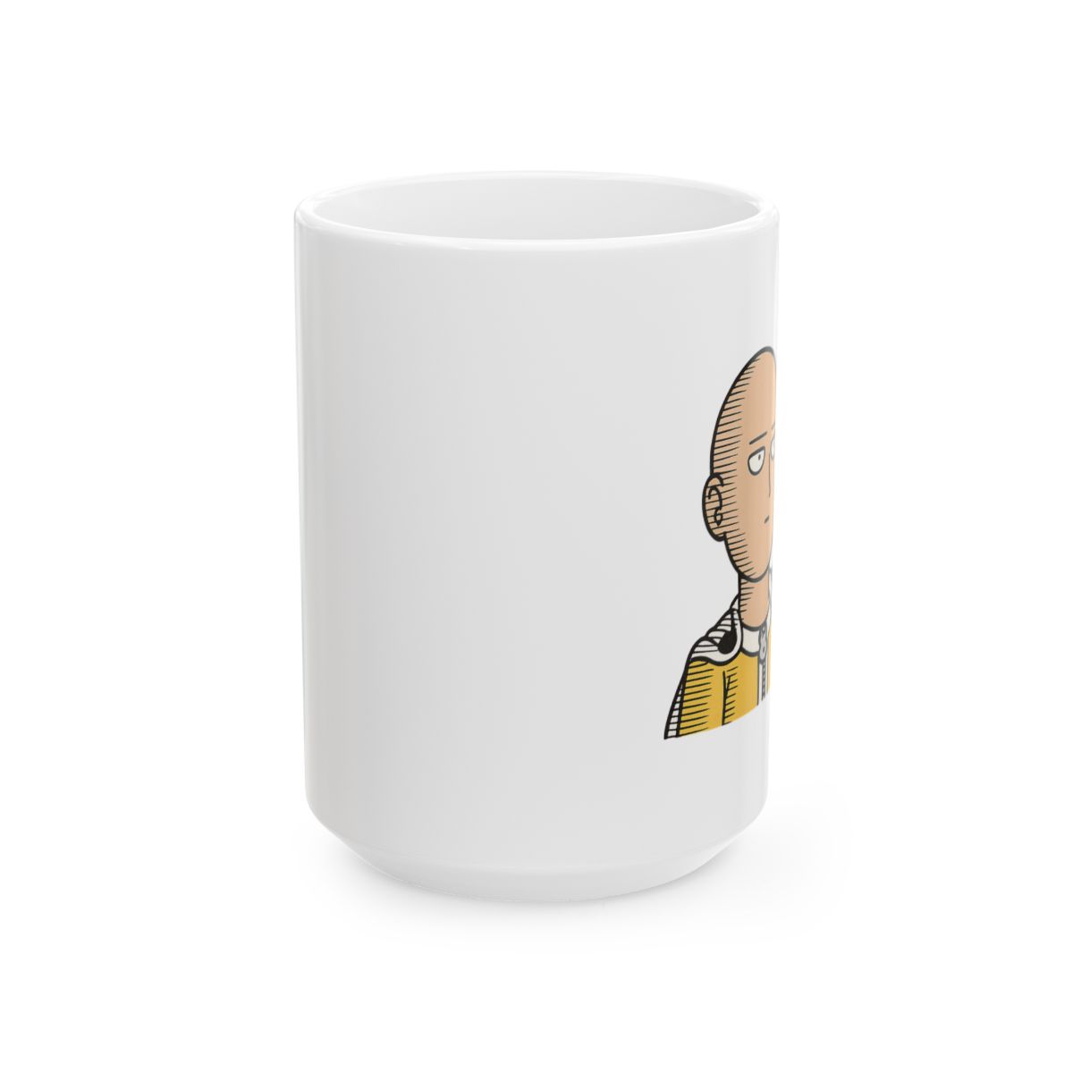 Saitama OK Gesture Hero | One Punch Man Mug, Anime Coffee Cup, Otaku Gift - alternate angle 2, merchandise