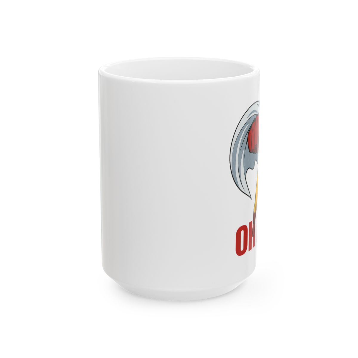 Saitama Heat Punch Reveal | One Punch Man Mug, Anime Coffee Cup, Otaku Gift - alternate angle 2, merchandise