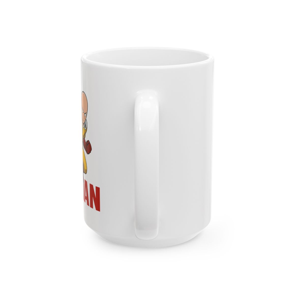 Saitama Heat Punch Reveal | One Punch Man Mug, Anime Coffee Cup, Otaku Gift - alternate angle 5, merchandise