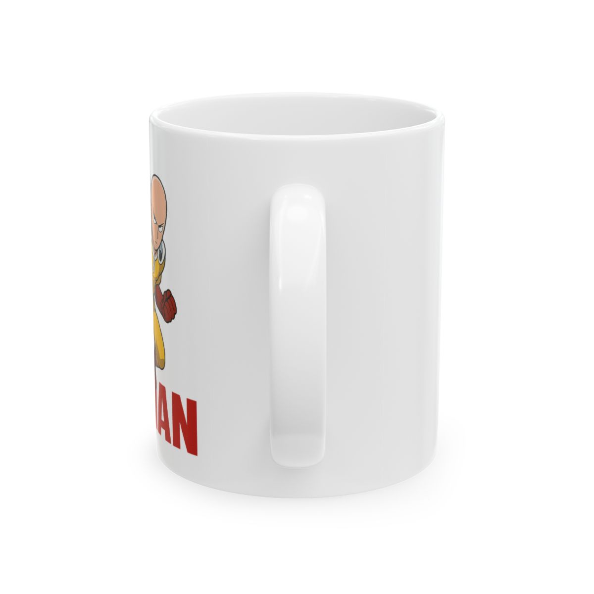 Saitama Heat Punch Reveal | One Punch Man Mug, Anime Coffee Cup, Otaku Gift - alternate angle 3, merchandise