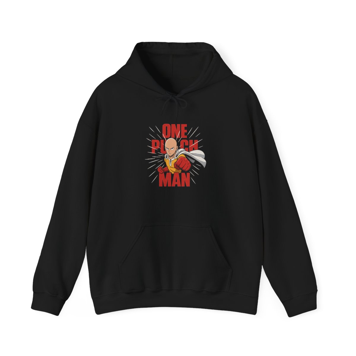 Saitama One Punch Man Punch Pose Pullover Hoodie - Official hoodies merchandise