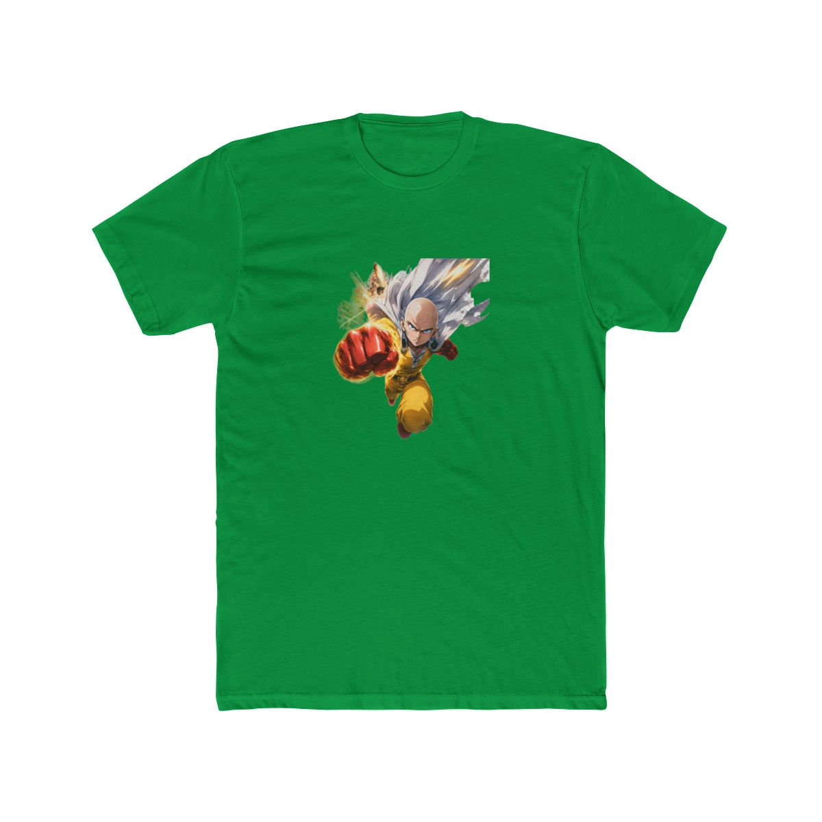 One Punch Man Saitama Power Front & Back T Shirt - Anime Hero Fan Gift - alternate angle 2, merchandise