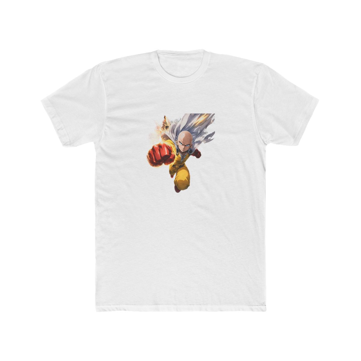 One Punch Man Saitama Power Front & Back T Shirt - Anime Hero Fan Gift