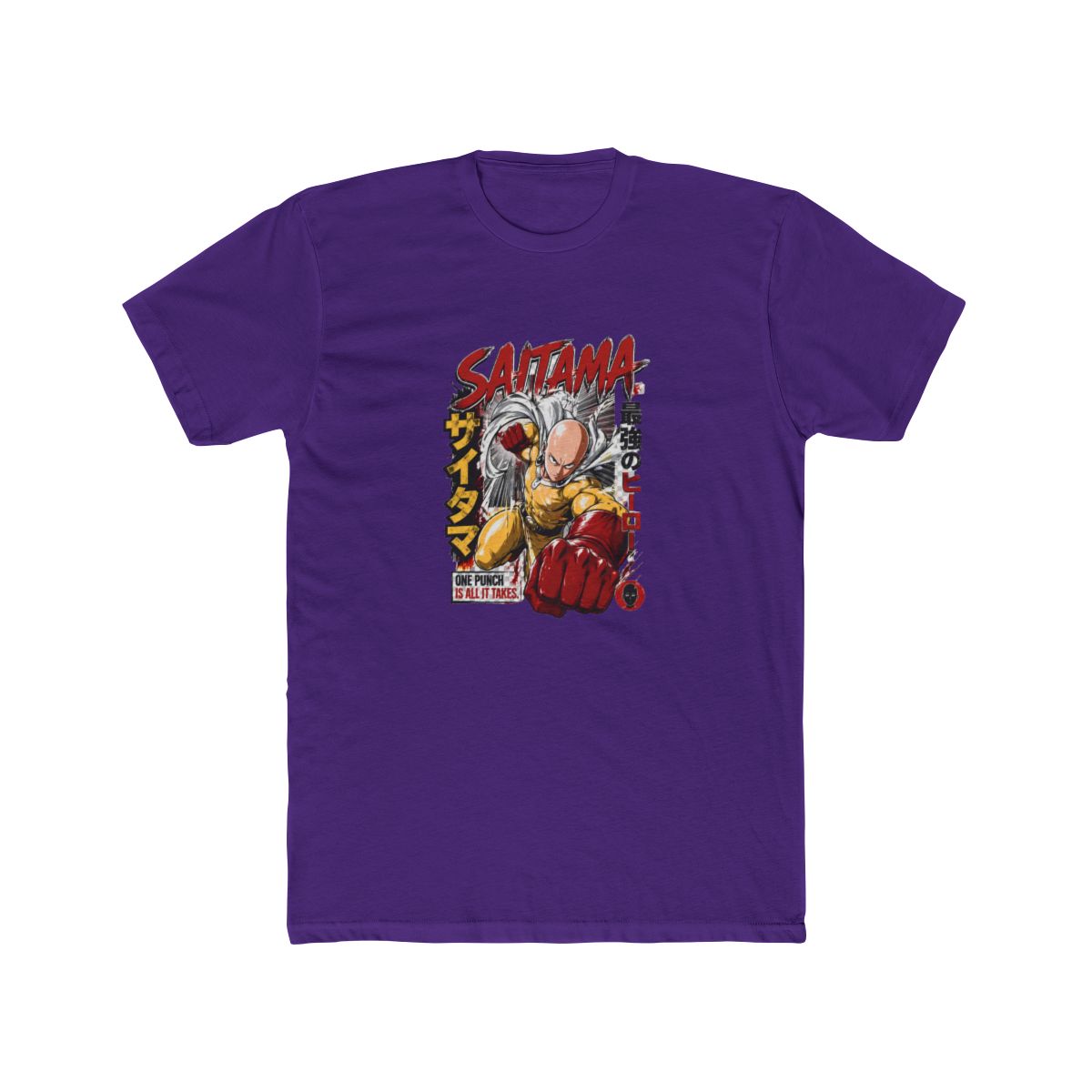 Quick View for One Punch Man Saitama T Shirt - alternate angle 2, merchandise