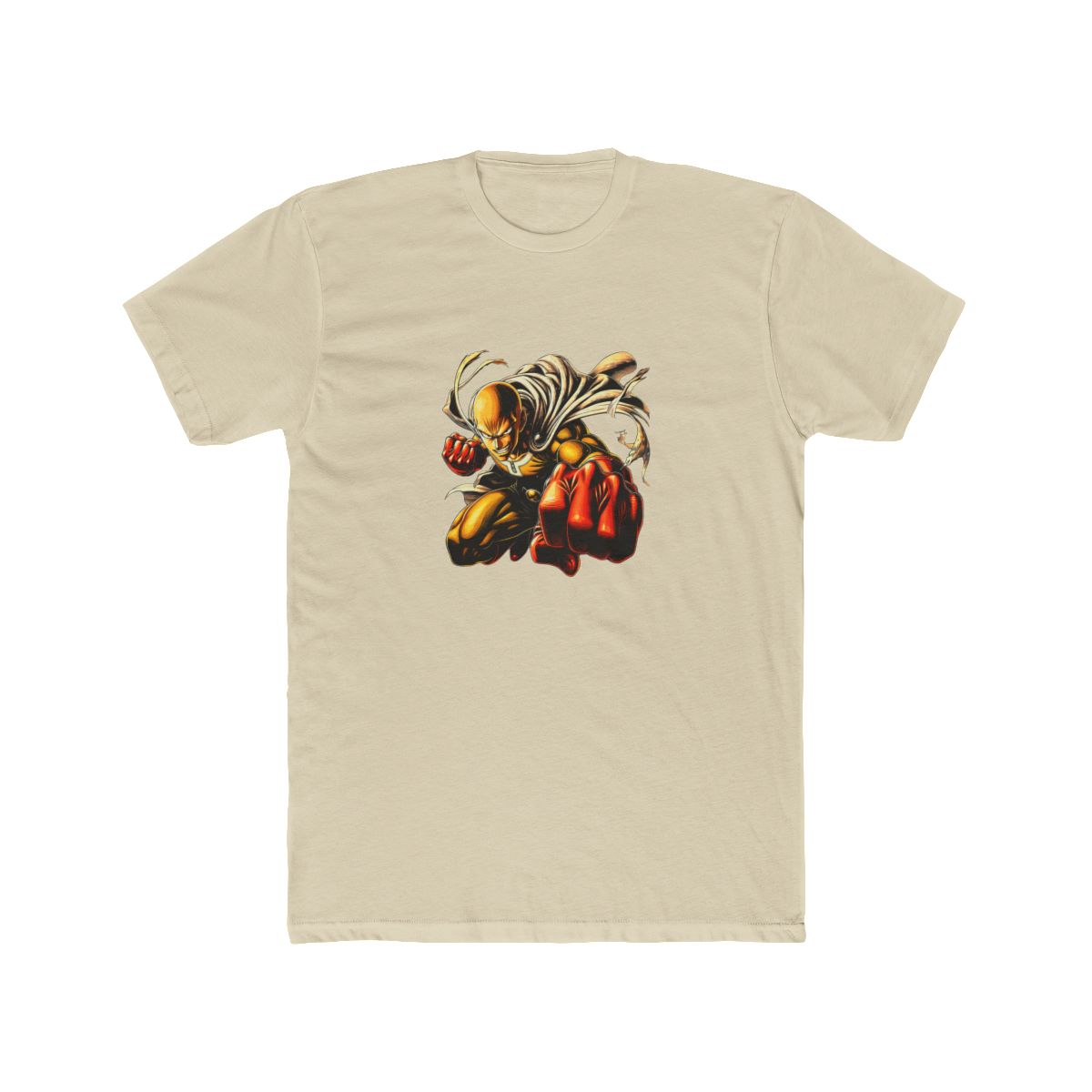 Saitama One-Punch Man Golden Punch Art T Shirt - alternate angle 5, merchandise