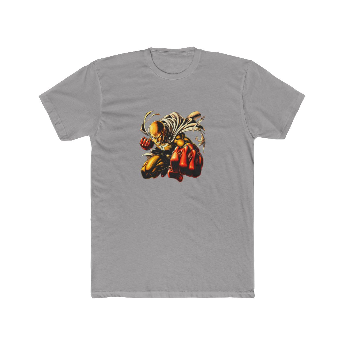 Saitama One-Punch Man Golden Punch Art T Shirt - alternate angle 3, merchandise