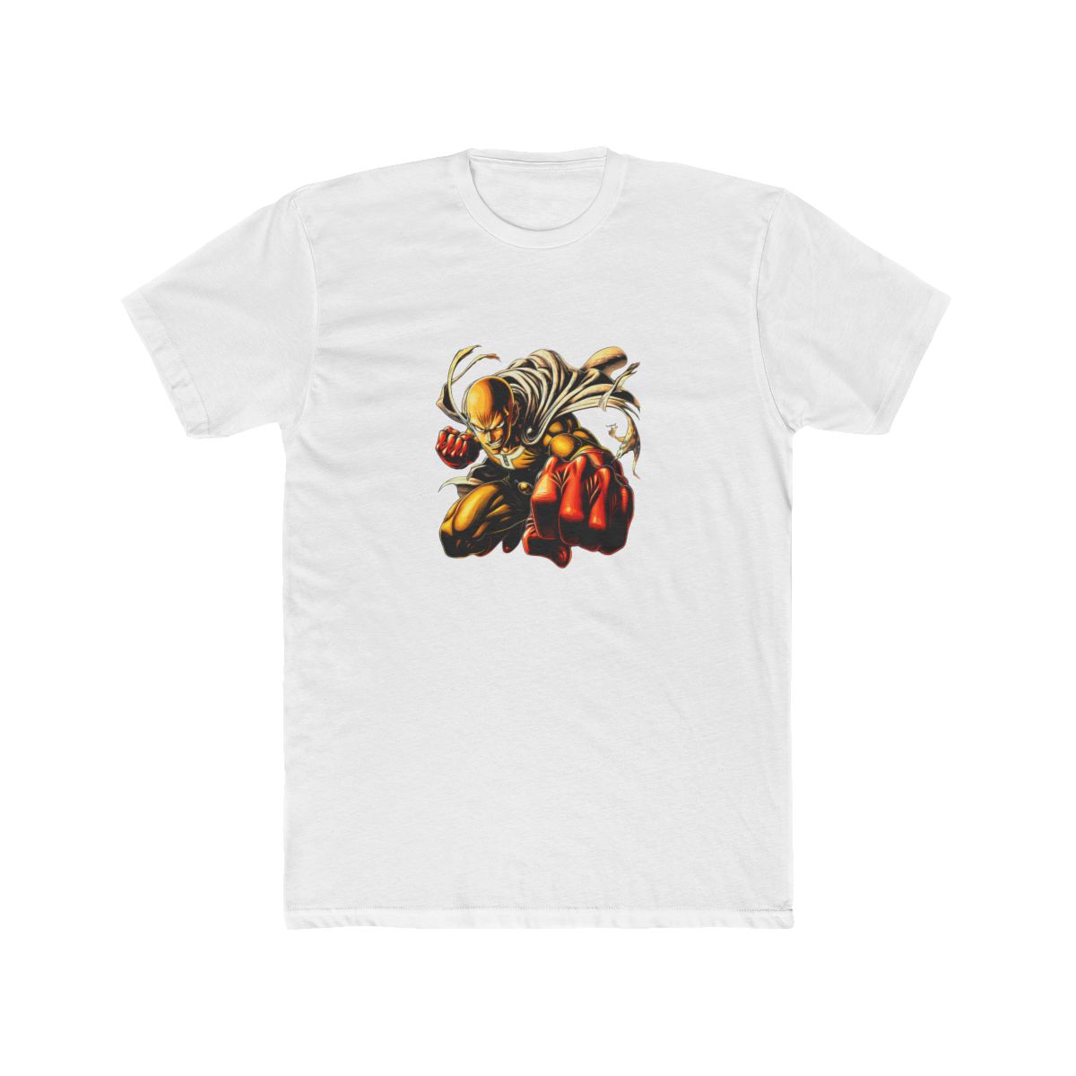 Saitama One-Punch Man Golden Punch Art T Shirt - alternate angle 2, merchandise