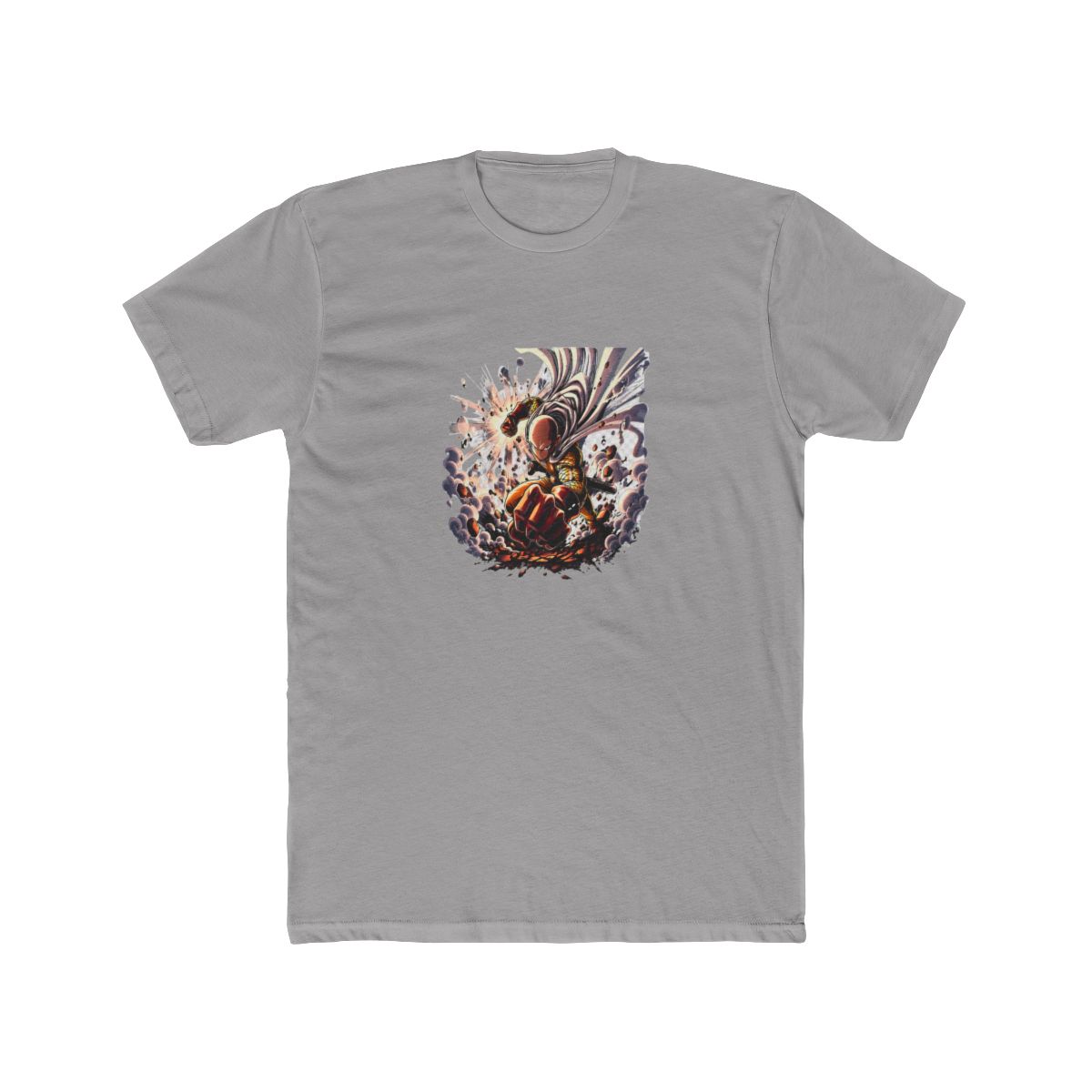 One-Punch Man Saitama Punch Art T Shirt - alternate angle 4, merchandise