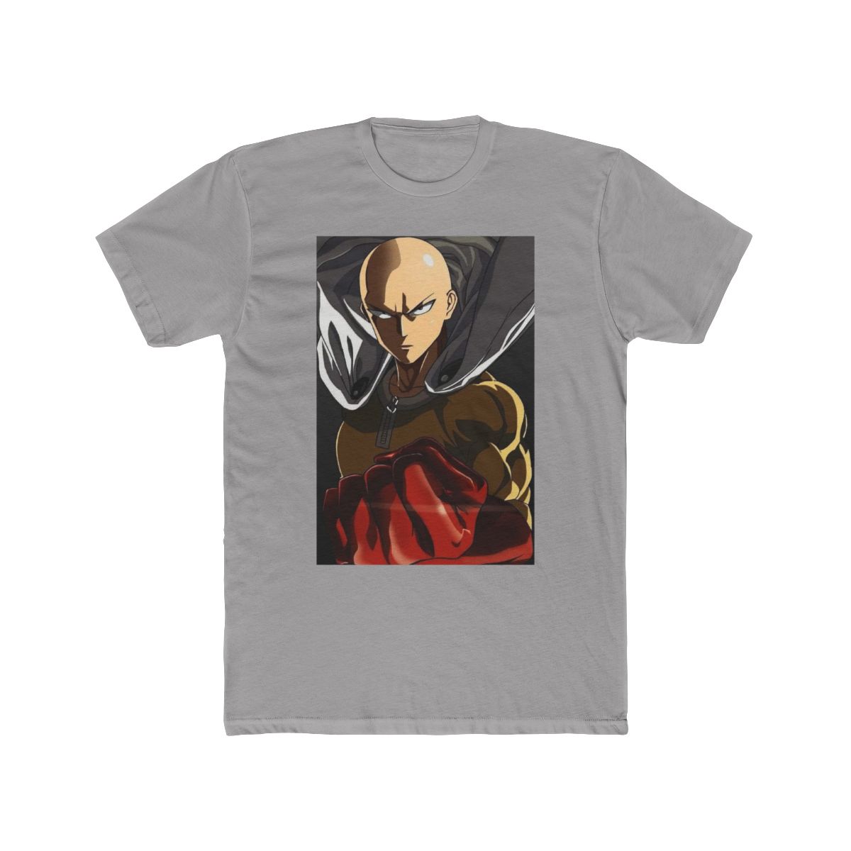 featuring a black and illustration of a character from the anime One Punch Man. T-Shirt - Official t-shirts merchandise