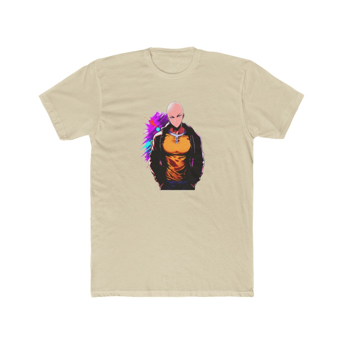 Saitama One Punch Man Anime Art T Shirt - alternate angle 5, merchandise