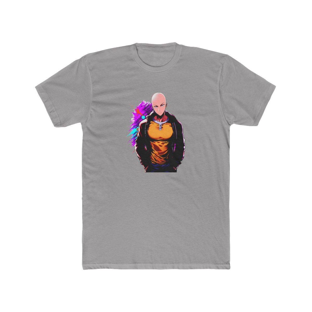 Saitama One Punch Man Anime Art T Shirt - alternate angle 3, merchandise