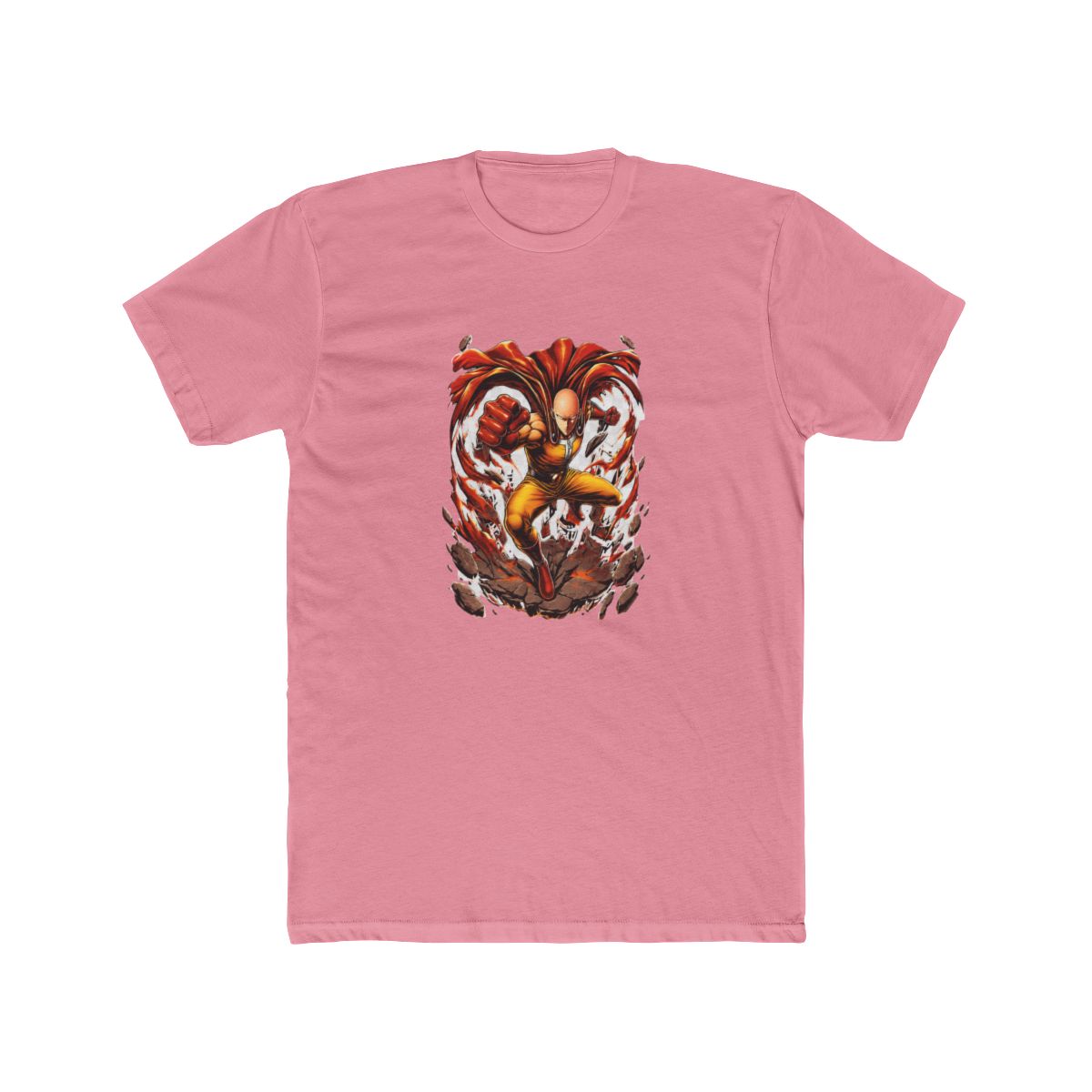Saitama Punch Pose One Punch Man T Shirt - alternate angle 2, merchandise