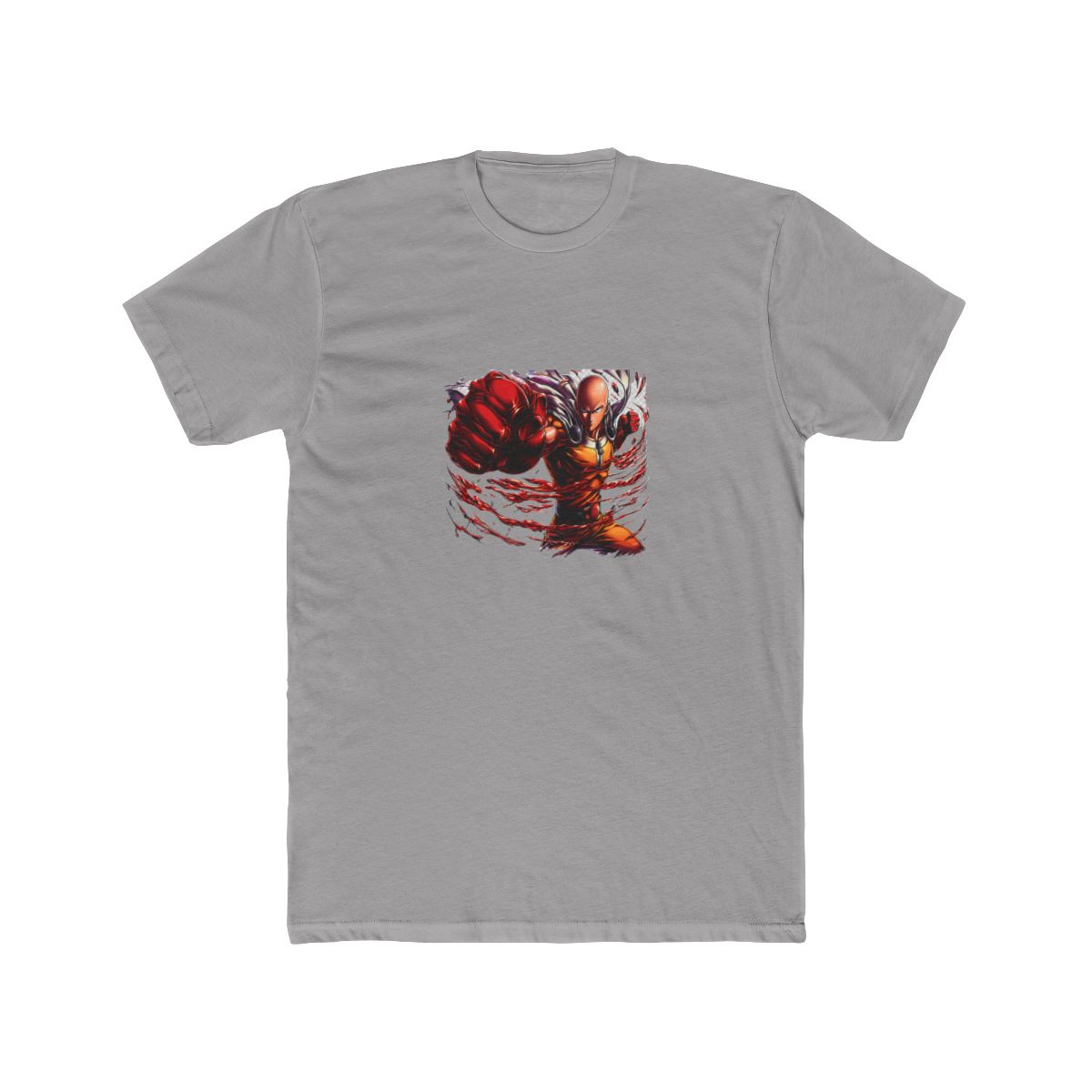 Saitama One Punch Man Punch T Shirt - alternate angle 4, merchandise