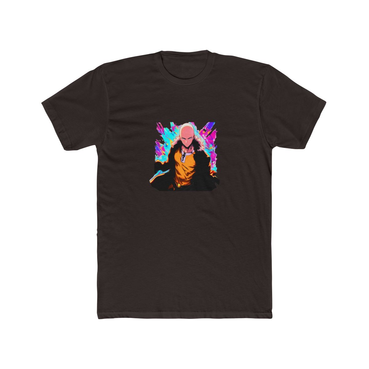 Saitama One-Punch Man Heroic Art Print T Shirt - alternate angle 3, merchandise