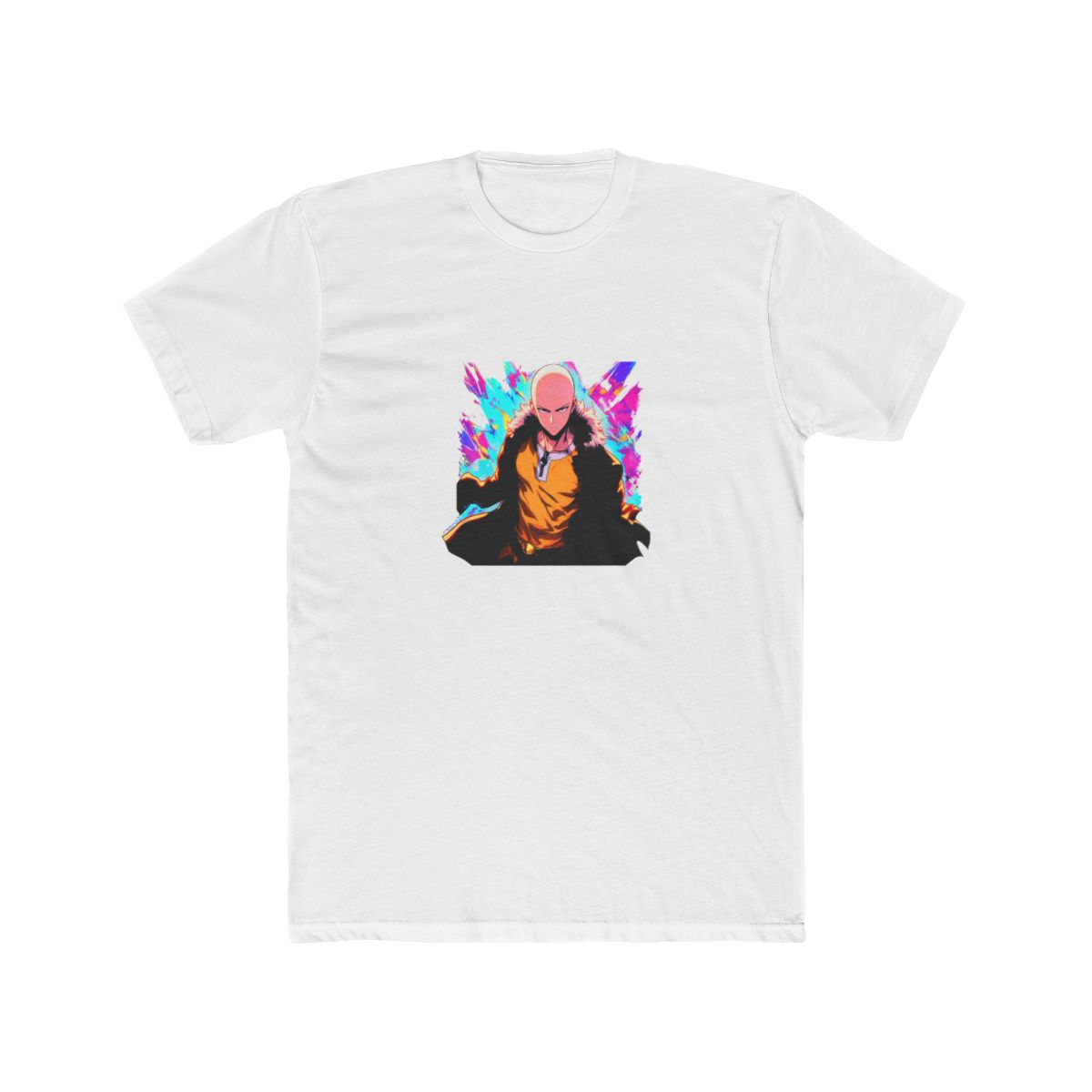 Saitama One-Punch Man Heroic Art Print T Shirt