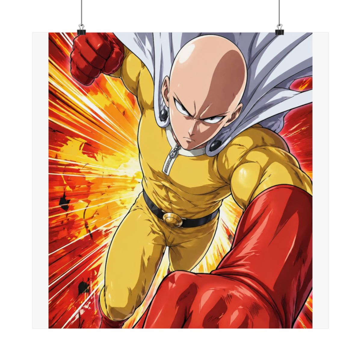JUST FUNKY One Man Punch Foil Print Saitama 16oz Carnival Cup w/Straw & Lid - alternate angle 3, merchandise