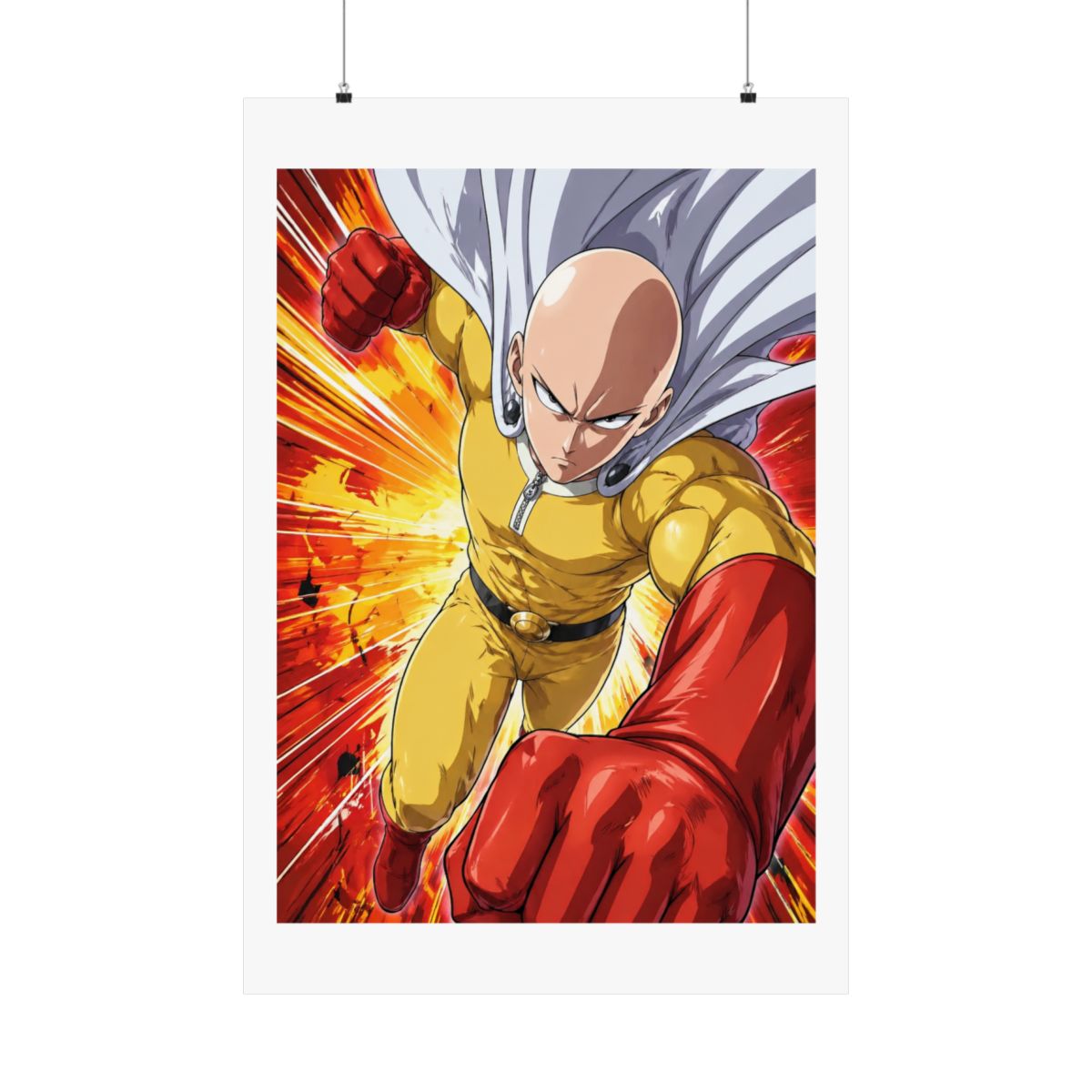 JUST FUNKY One Man Punch Foil Print Saitama 16oz Carnival Cup w/Straw & Lid - alternate angle 4, merchandise