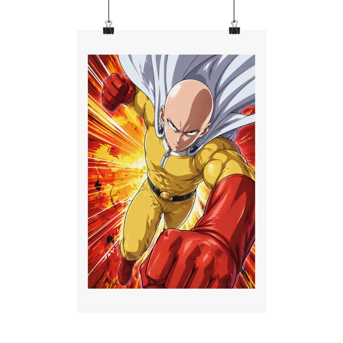 JUST FUNKY One Man Punch Foil Print Saitama 16oz Carnival Cup w/Straw & Lid - alternate angle 2, merchandise