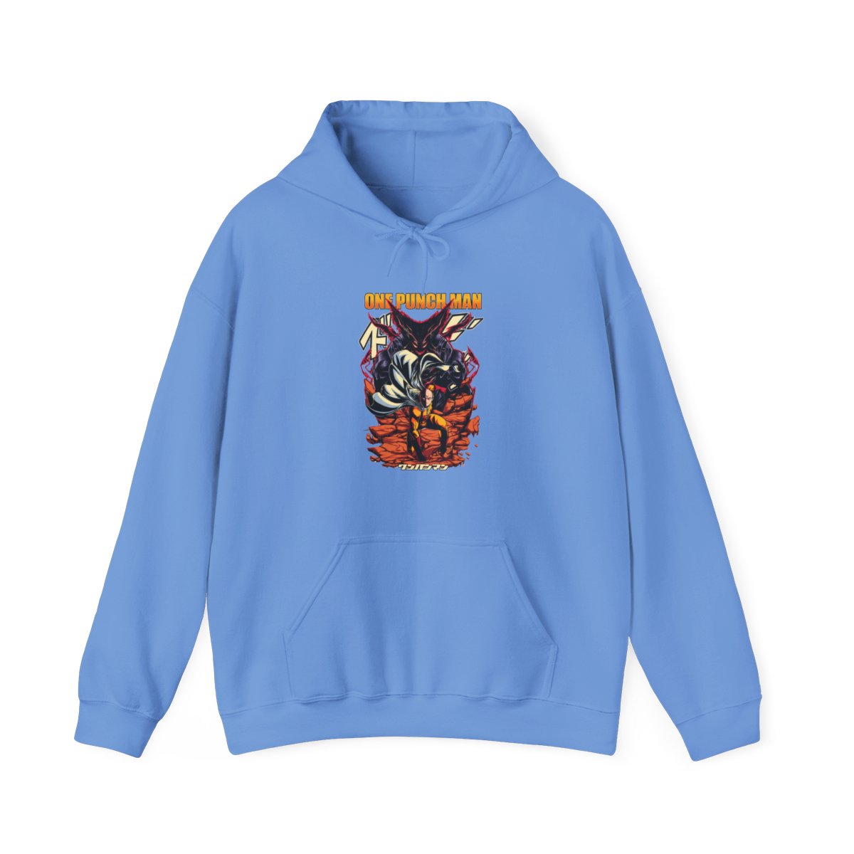 Garou vs Saitama One Punch Man Anime Battle Hoodie - alternate angle 2, merchandise