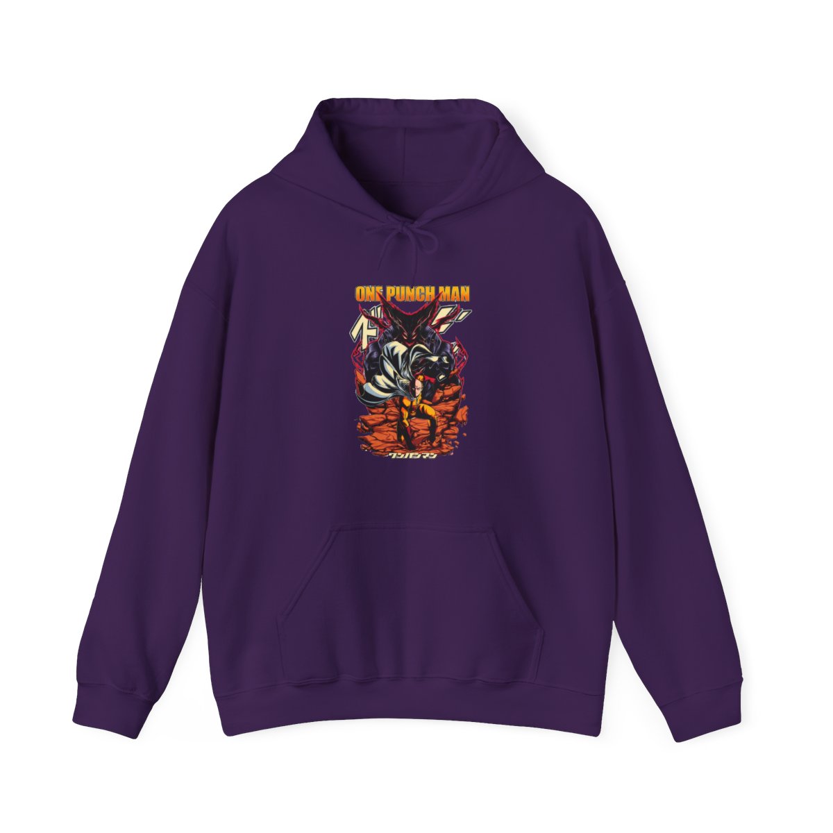 Garou vs Saitama One Punch Man Anime Battle Hoodie - alternate angle 4, merchandise